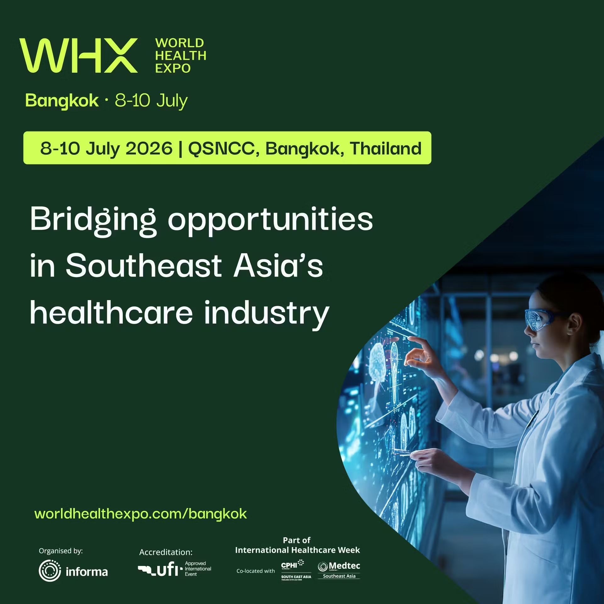 World Health Expo (WHX) Bangkok 2026